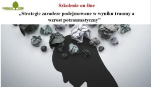 Read more about the article Szkolenie on-line „Strategie zaradcze podejmowane w wyniku traumy a wzrost potraumatyczny”